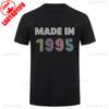 Summer 1995 Vintage Cotton T Shirt Breathable Retro 90s Short Sleeve Unisex Round Neck Casual Tee Classic 40th Birthday Gift