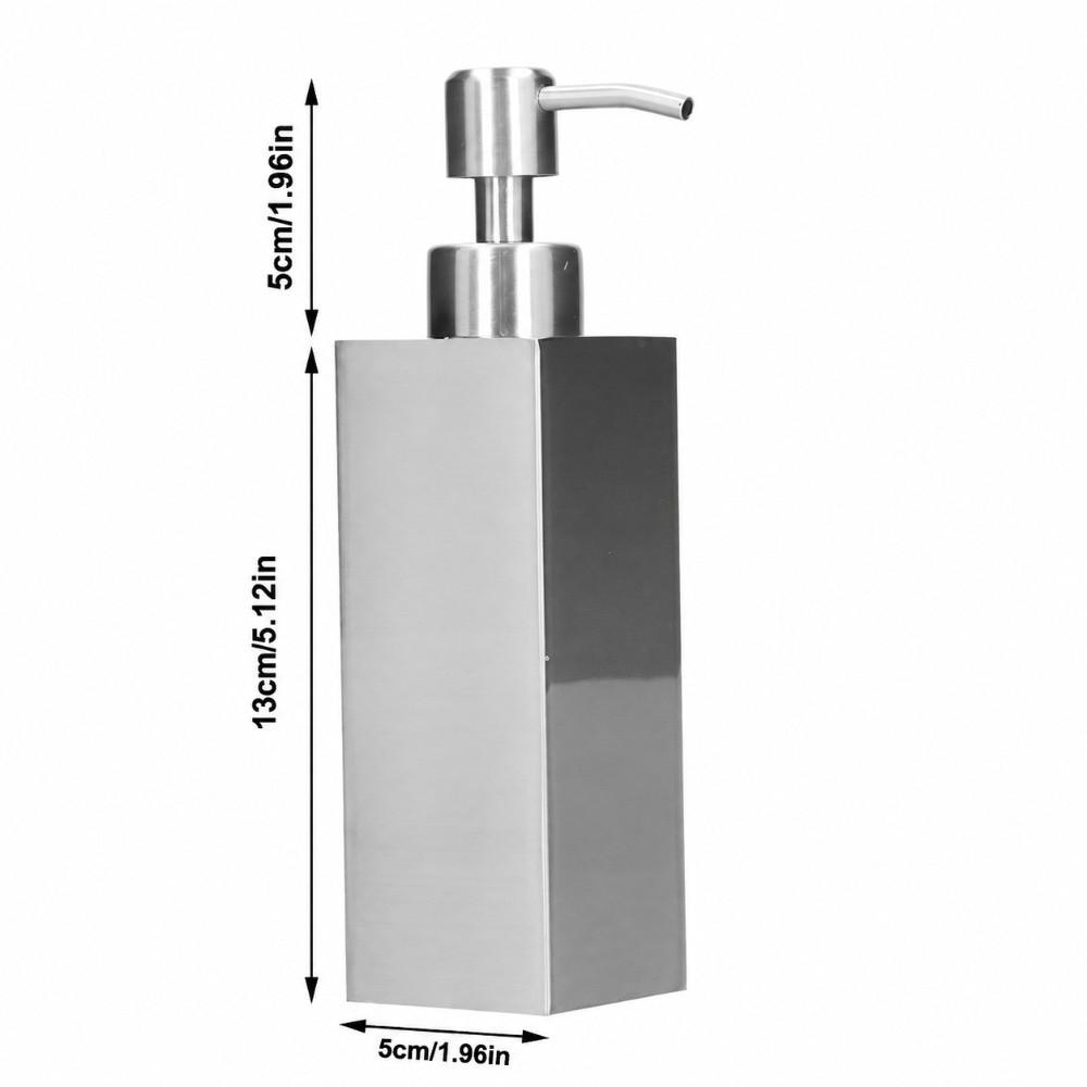 304 Stainless Steel Soap Dispenser Silver Liquid Soap Dispenser Bathroom Kitchen Sink