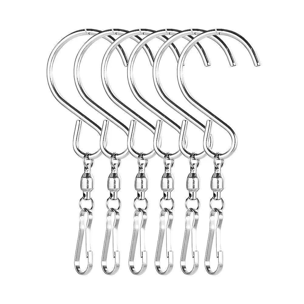 S-Type 360° Rotating Stainless Steel Hook for Outdoor Decor