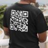 F*CK DICH! QR Code Unisex Rundhals-T-Shirt - Lustiges Spruch-Shirt - Sarkastisches Geschenk für Freunde - Geschenk für Kollegen - Geschenk für Ihn - Scherzartikel
