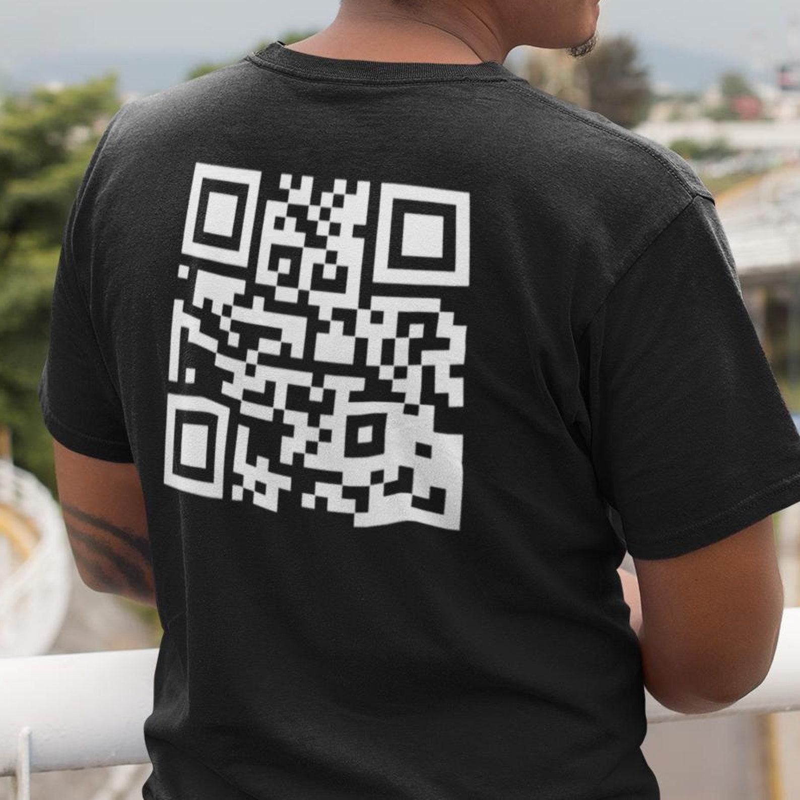 F*CK YOU! QR Code Unisex Crew Tee - Funny Saying Shirt - Sarcastic Gift for Friends - Gift for Coworker - Gift For Him - Gag Gift 2XL