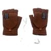 USB-Beheizte Halbfinger-Winterhandschuhe für Herren