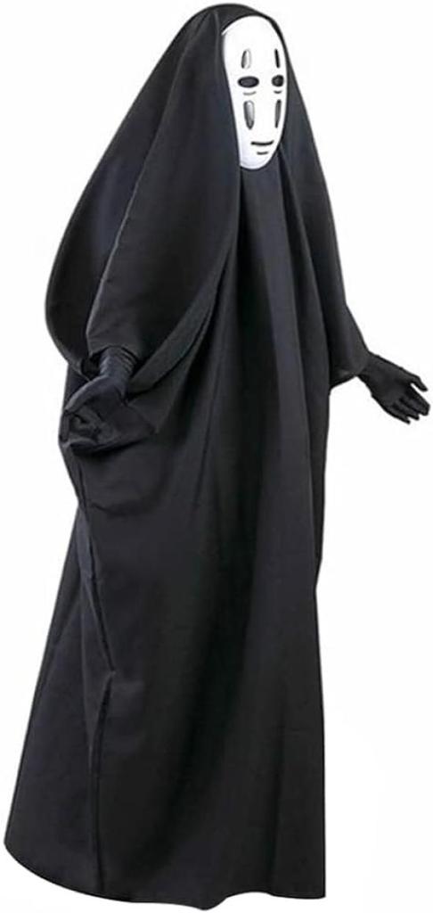 [BXINF] Faceless Monster Cosplay Costume with Gloves, Perfect for Halloween, School Festivals, Festivals, Photoshoots, and Christmas (115, for