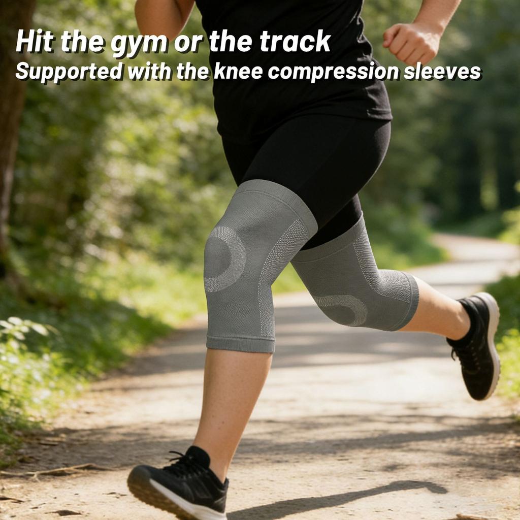 Summer Air-Conditioned Room Knee Pads Enlarged And Fattened Fat Sister 100Kg Warm And Cold-Proof Upgraded Large-Size Sports Knee Pads