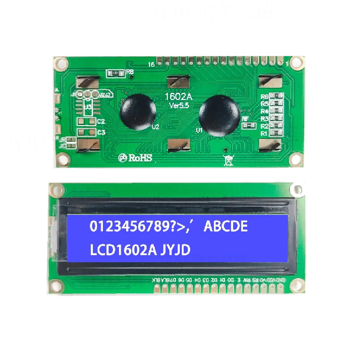 

LCD1602 1602 16x2 для Arduino Символьний 5V LCD Синій Екран 1602A Послідовний Адаптерний Плата-Модуль PCF8574 DIY НАБІР синій