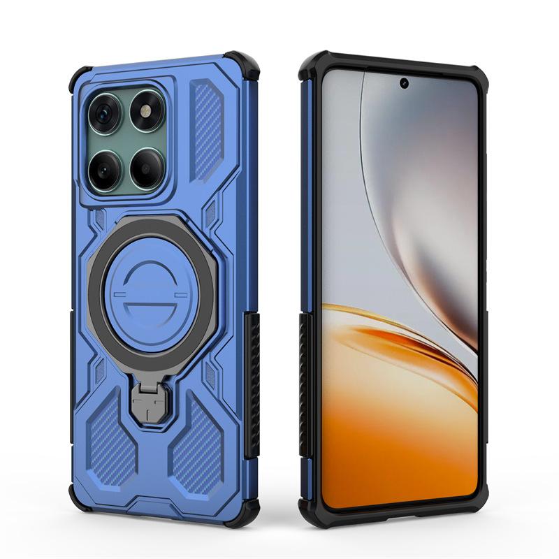 Applicable MOTOegde60Fusion Mobile Phone Case 360 Bracket Motorola edge50Pro Magnetic Case