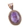 Pietra Tiffany Naturale Argento Sterling Massiccio 925 Regalo Pendente Bicolore 1,50" h1y55
