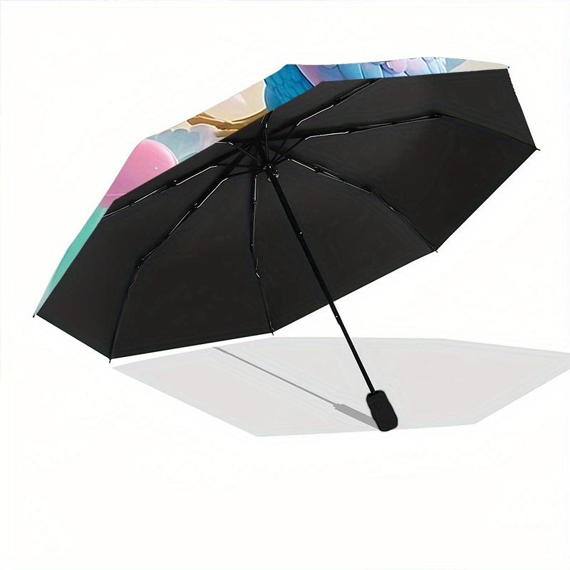 1pc Pastel Peacocks in a Romantic Garden Automatic Opening and Closing Folding - A Good Choice for Gifts, Fashionable and Convenient Umbrella Wit