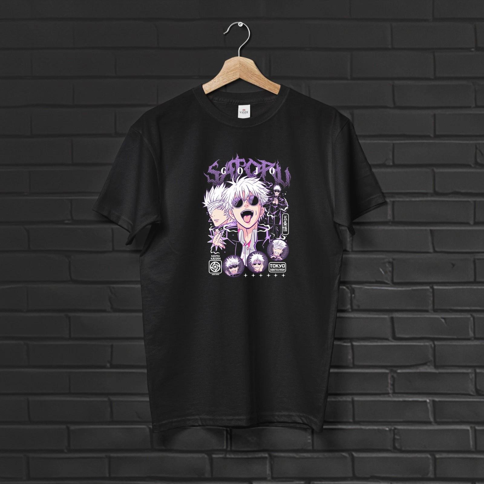 Satoru Gojo Collage T-Shirt Graphic Tee Mens Unisex Cotton Streetwear Gift 2XL