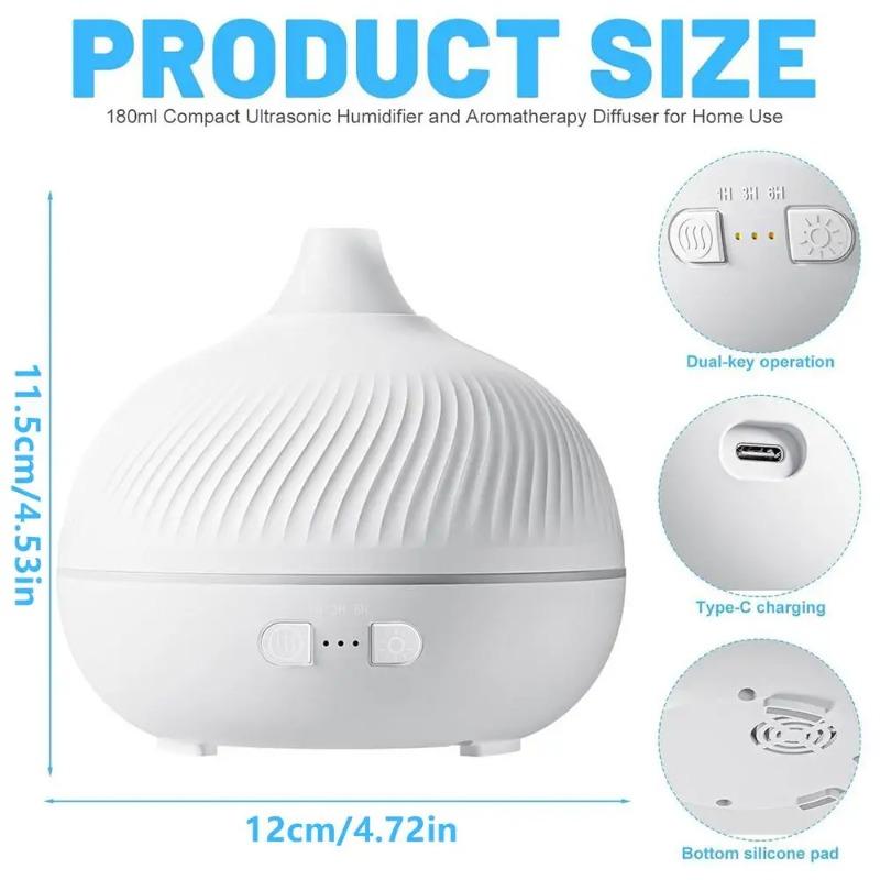 Onion Head Aromatherapy Machine Ultrasonic Humidifier Colorful Atmosphere Light Aromatherapy Machin Air Humidifier for Hotel Spa