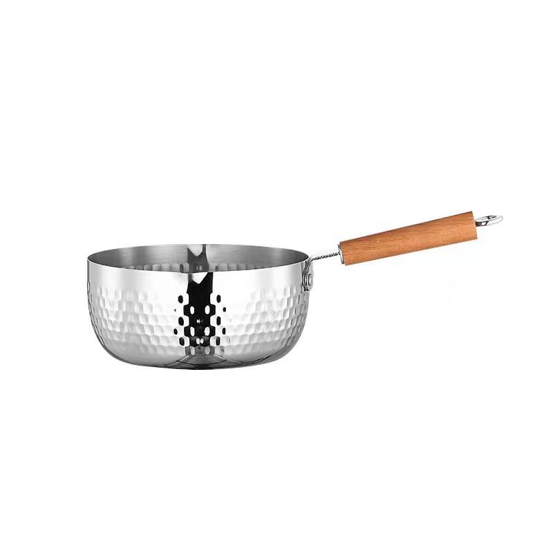 MiLing 18CM Stainless Steel Yukihira Pot with Lid