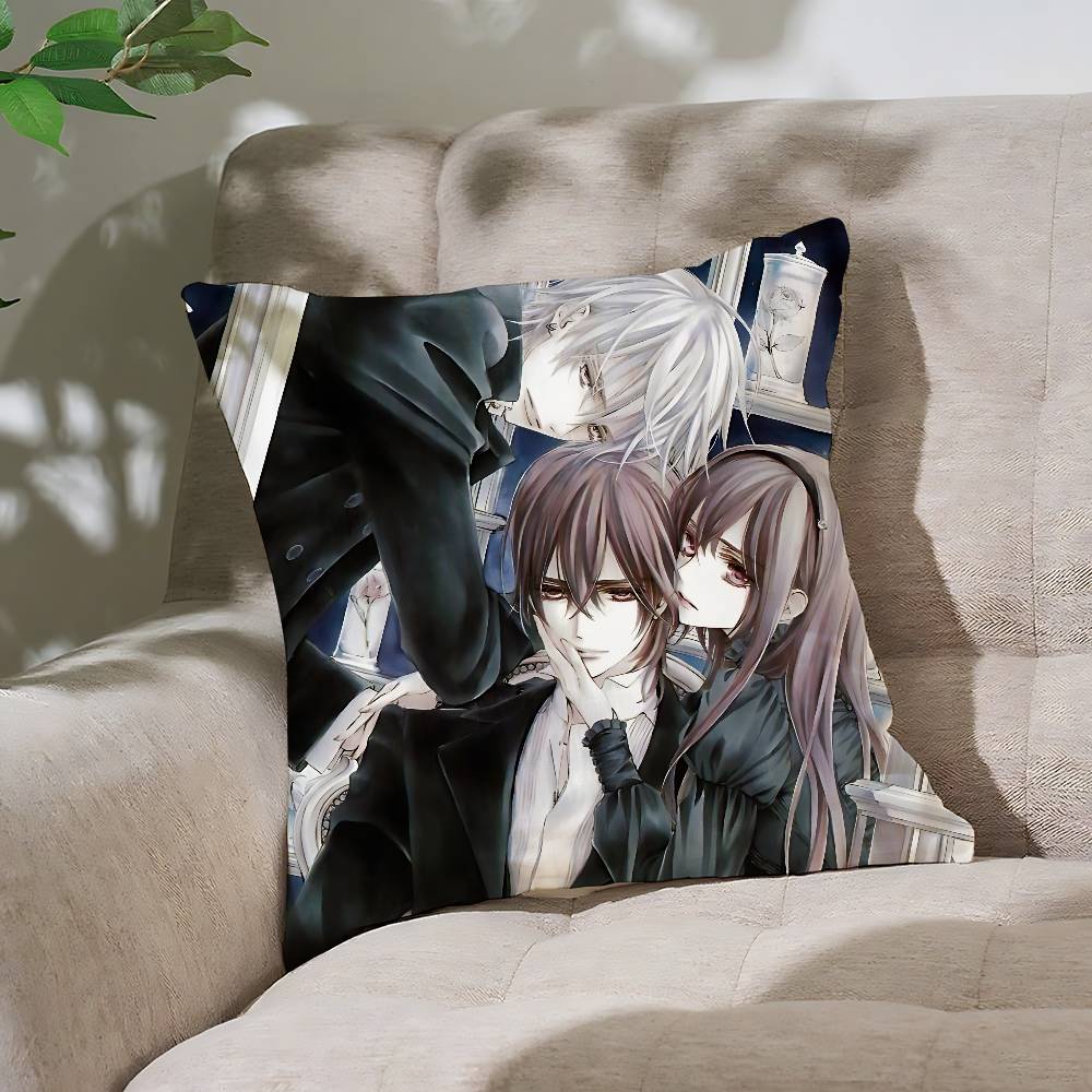 

Vampire Knight Anime Pillow Case Throw Pillow Cover Nordic Vintage Style Cushion Covers Home Living Room Sofa Couch Seat 16x16Inch