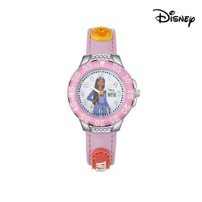 Disney 100th Anniversary Animation Wish Asha Children's Leather Band Wristwatch OW089AS