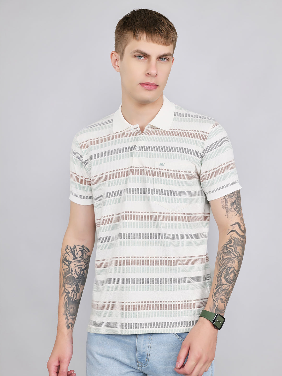Monte Carlo Men Regular Fit Sea Green Tshirt S салатный