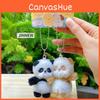 Rabbit Cute Panda Elephant Penguin Animal Magnetic Plush Pendant Keychain