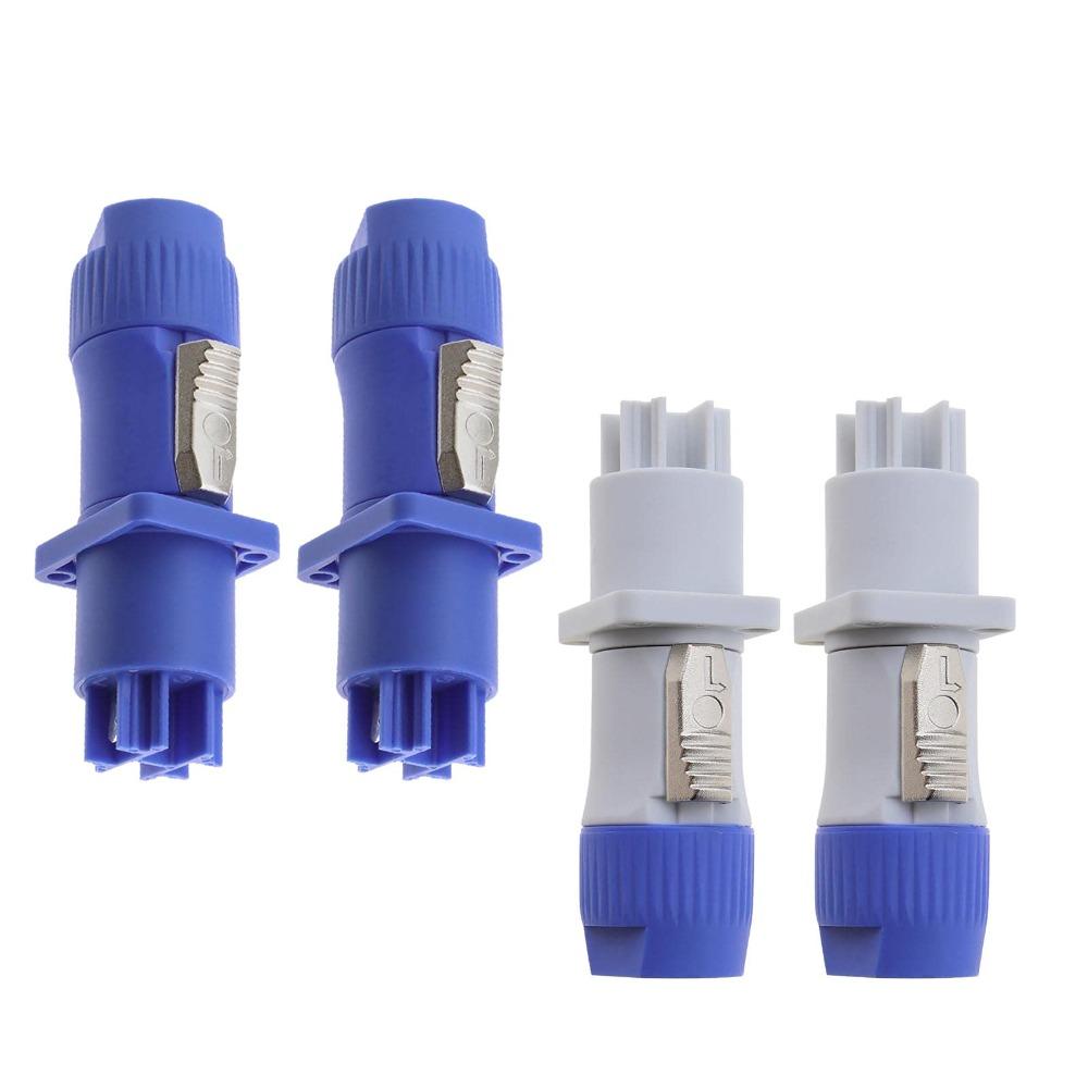 

4 шт., цинковый сплав, 20 А, 250 В, источник питания переменного тока Pa66, нейлон, источник света и звука, источник питания для электрика