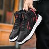 36-48 Autumn/winter Men's Leather Leather Plus Velvet Warm Winter Women's Casual Rubber Sneakers
