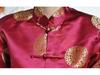 Chinese Tang Suit Red Top: Women's Ethnic Festive Long Sleeve for Spring, Autumn, Winter
