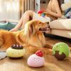 Cute Fruit Shaped Latex Squeaky Dog Toys Natural Soft Teething Chew Toy for Puppies Small Medium Dogs Relieve Boredom