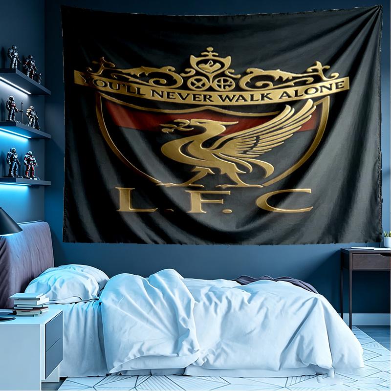 Liverpool F.C Print Tapestry, Lightweight Wall Hanging, for Bedroom, Dorm, Living Room, Home Art Decor - Birthday Christmas Gift for Friends