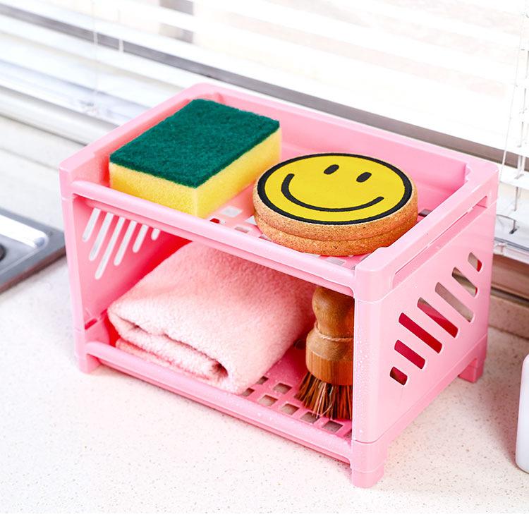 Double Bathroom Bathroom Kitchen Storage Shelf Bathroom Storage Shelf Layered Snack Table Storage Shelf Layer Shelf