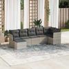 VidaXL Garden Lounge Set with Cushions 7 Pcs, Patio Sofas, Patio Furniture Set, Outdoor Furniture, Grey 3249811