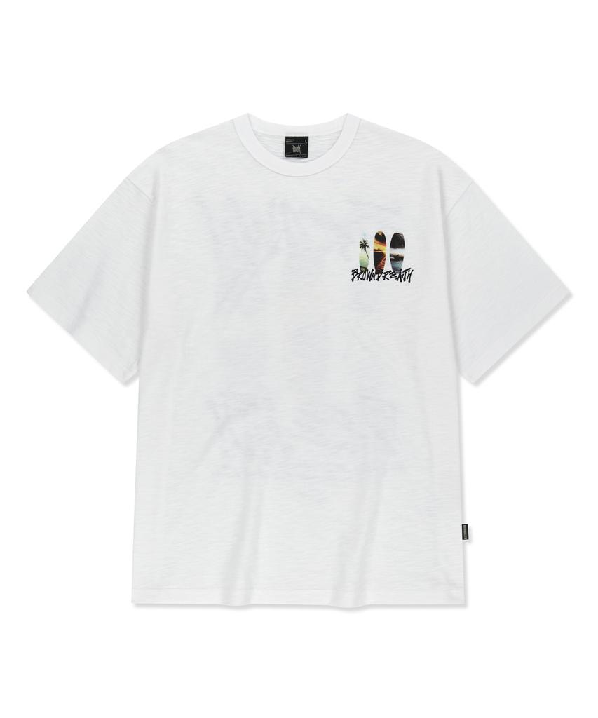BROWNBREATH Brown Breath Surf Tee - White