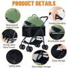 3-in-1 Pet Dog Stroller, Dog Wagon with Removable Carrier, Cat Stroller for Medium Dogs Up To 55lbs, Easy Foldable Pet Stroller