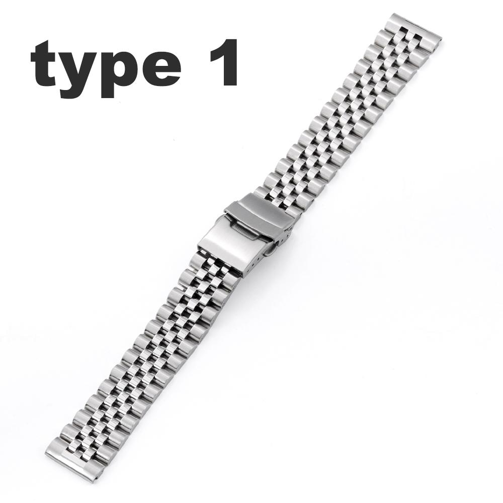 Brățară Solidă din Oțel Inoxidabil pentru Seiko SKX pentru Brățară Jubilee Capăt Curbat Accesorii Ceas Bărbați 18mm 19mm 20mm 21mm 22mm 24mm