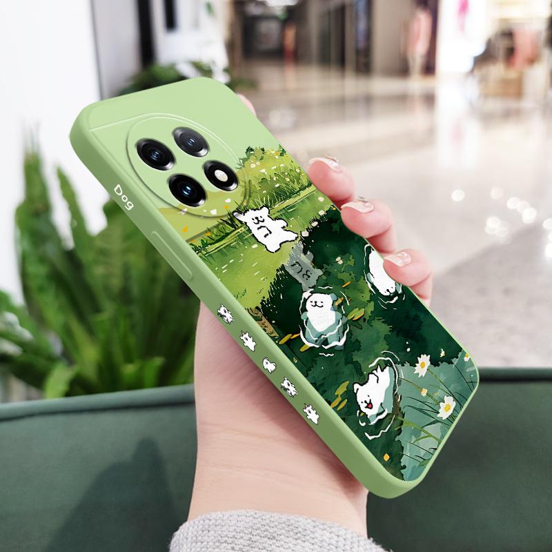 Country Puppy Phone Case For Oneplus 13 13R 12 12R 11 11R 10 10R 10T 9R 9RT 9 8T 8 7 7T Pro 5G Liquid Silicone Cover