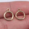 10pcs High Quality KC Gold Color Plated Geometry Charms For Earring Making Hollow Frame Bezel Border Molds UV Epoxy Resin Molds