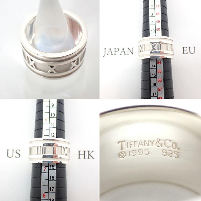 [Used] TIFFANY 925 Atlas Wide Ring / Size 12.5 / j14-1
