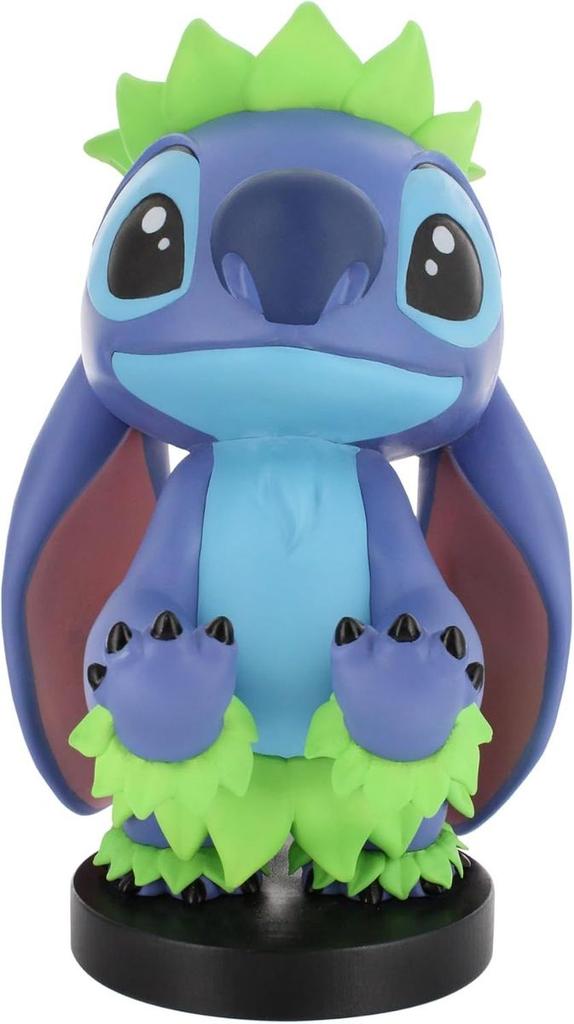 Figurine Disney Stitch Hula - EXQUISITE GAMING - Cable Guys - Support écouteurs, smartphone ou petit accessoire - 20 cm