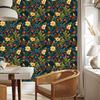 Ladybugs Wallpaper Navy Blue and Turquoise for Living Room and Bedroom 50x1000