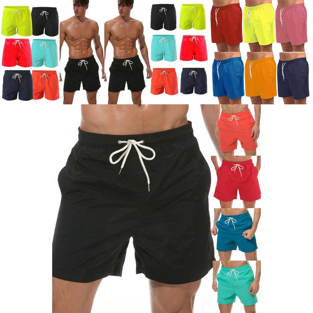 Stylish And Fashionable Men's Swimming Running Board Shorts With Breathable Mesh Lining