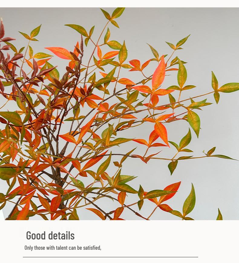 Artificial Nandina Domestica Green Plant: New Chinese Style Decorative Potted Shrub for Home or Hotel