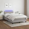 VidaXL Slat Bed Base with Mattress and LED, Upholstered Bed, Double Bed, Adult Bed for Interior Bedroom, 3133301