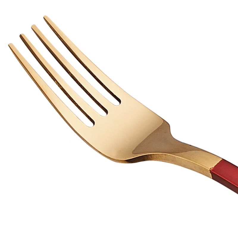 Faust Provence Red Gold 4-Piece Stainless Steel Cutlery Set