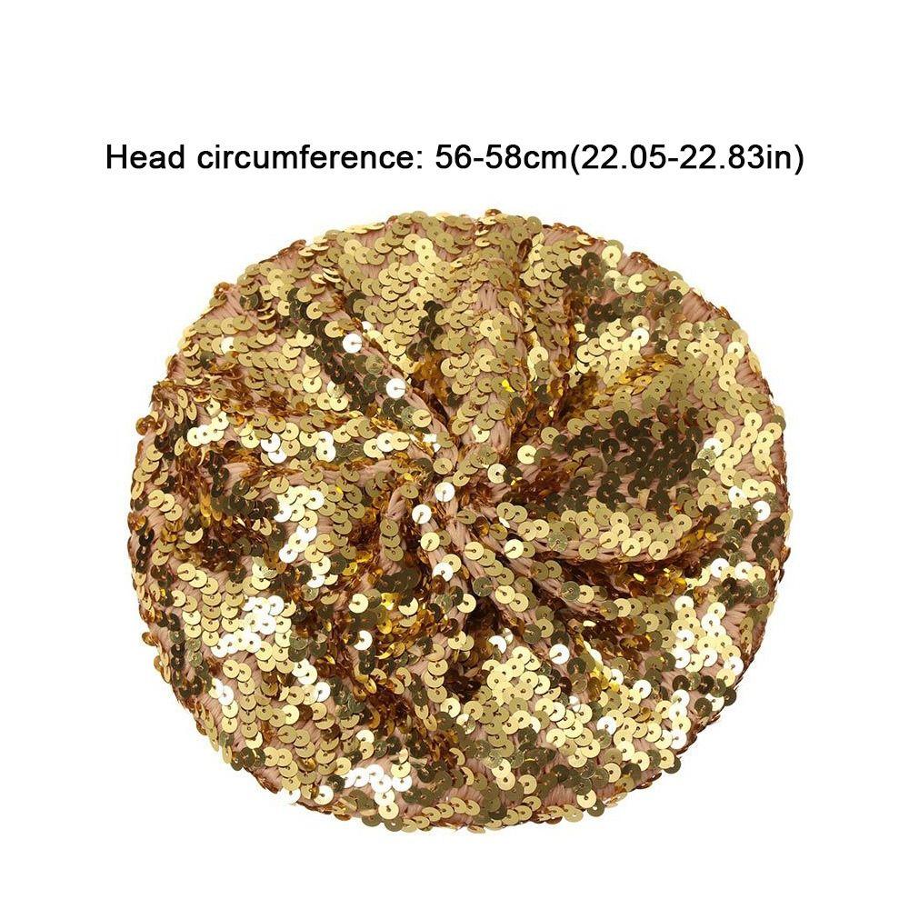 Octagonal Shape Glitter Sequin Beret Thin Fashion Beret INS Niche Design Newsboy Cap  Night Club