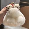 Hair Bow Bunny Keychain Pompoms Plush Rabbit Key Ring Rabbit Fur Keychain  Jewelry Gifts