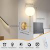 Battery Powered/Rechargeable Wireless Wall Lights 12 RGB and 3CCT Dimmable Wall Lamp, Wall Sconces