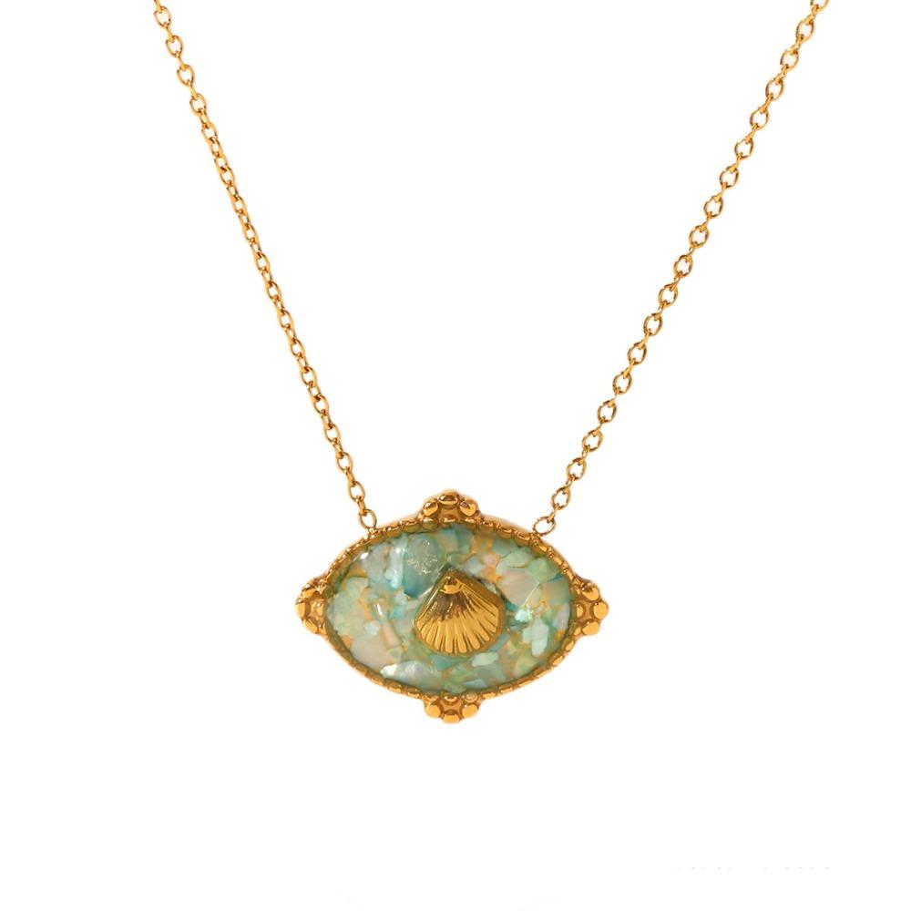 Sweet Charm Starfish Shell Pendant Open Rings O-Chain Necklace Crushed Shell Ring  Summer Beach