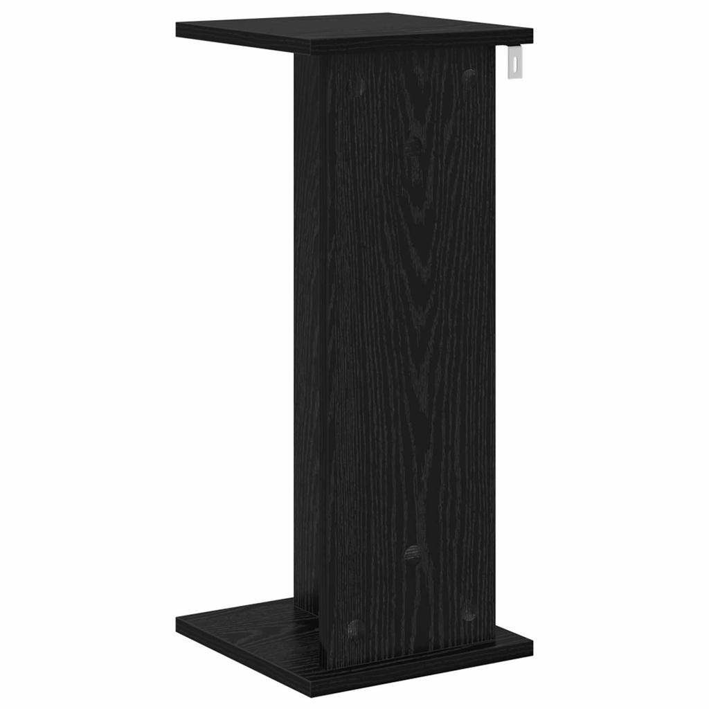 Plant Stand 2 Pcs Black Oak 25 X 25.5 X 60.5 Cm