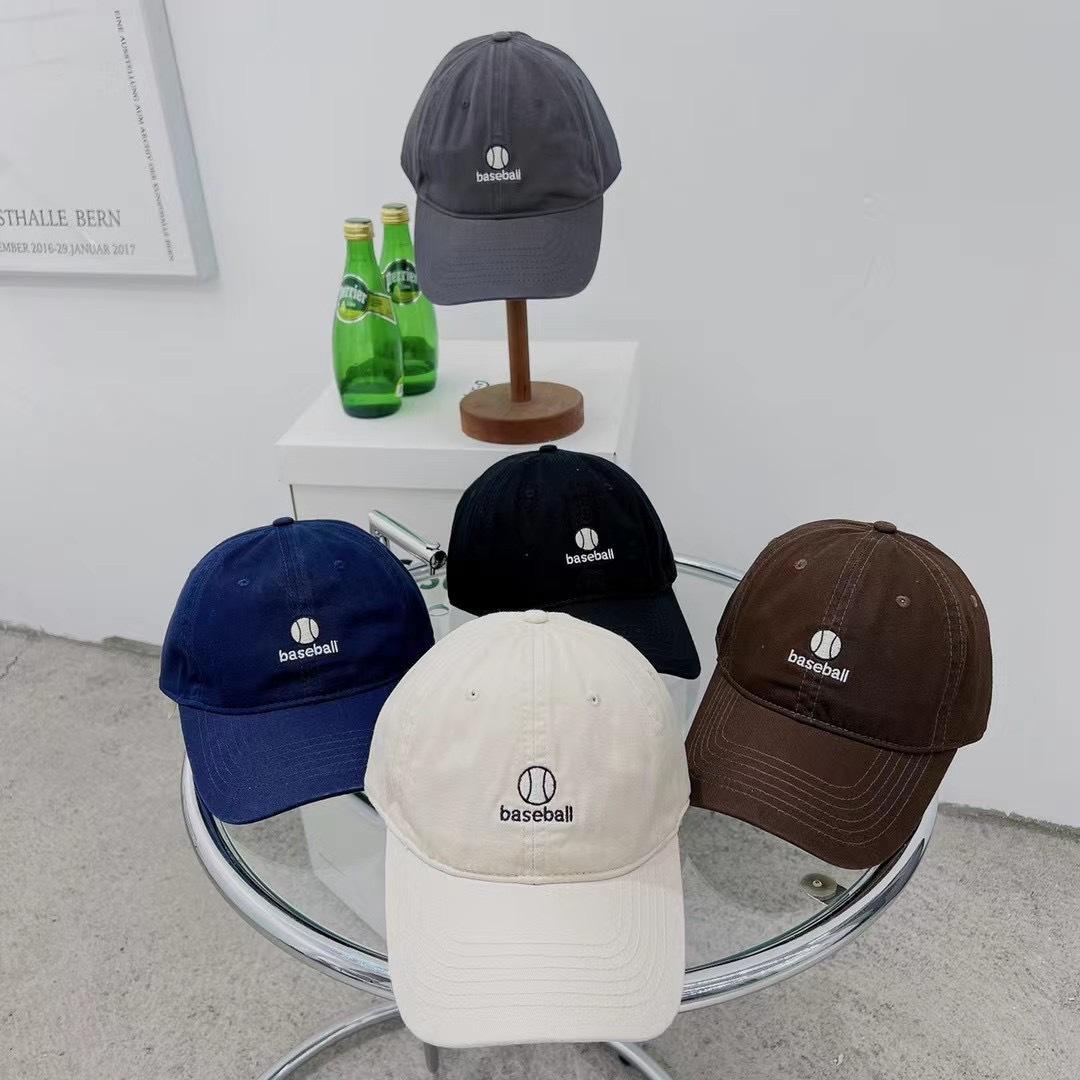 

Retro American Washed Soft Top Baseball Cap Women Korean Style Versatile Casual Embroidery Sports Youth Baseball Cap Men Adjustable