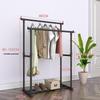 Mobile Floor-Standing Clothes Rack with Wheels: Light Luxury Drying and Hanger Unit for Bedroom