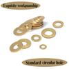 10-200Pcs Brass Flat Washer M2 M2.5 M3 M4 M5 M6 M8 M10 M12 M14 M16 M18 M20 Solids Brass Gasket Shim Coppers Metal Meson Pad Spacer