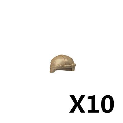 10PCS/LOT MOC Military Building Blocks Soldiers Figure Vest Helmet Belt Mask Earphone Bricks Army Accessories Toys J021
