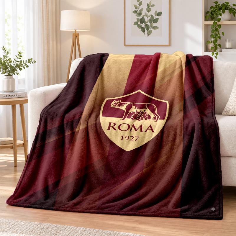 AS Roma Printed Flannel Blanket Warm Comfort Bed Throw For Indoor Home Decoration