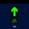 Glow-in-the-Dark Fire Safety Emergency Exit Sign