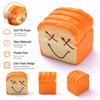 Cartoon Toast Squeeze Toy Soft Mochi Squish Foam Toy New Stress Squeeze Toy  for Kids Adult
